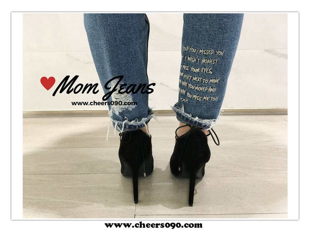 穿搭 時尚 Mom Jeans 媽媽褲 牛仔褲